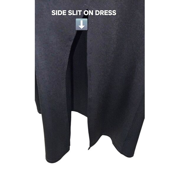 NEW TORRID DEEP BLACK Studio Knit Side Cutout Maxi dress SIZE 2X - Picture 8 of 13